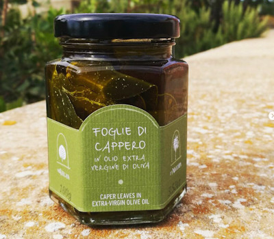 Foglie di cappero in olio extra vergine di oliva