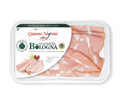 Mortadella Bologna IGP affettata